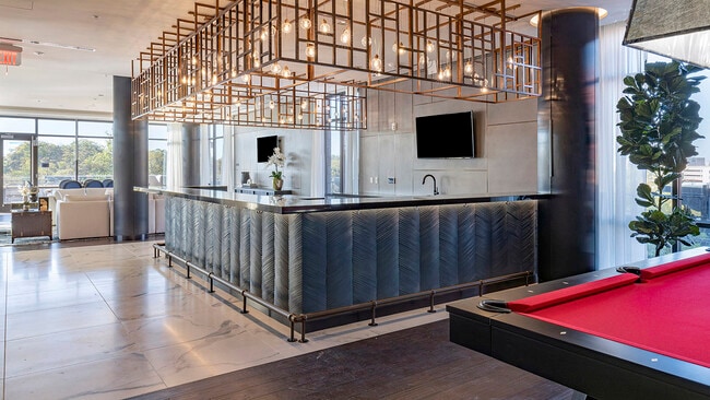 Apartment community penthouse lounge at Griffis Edgemoor in Bethesda, Maryland.