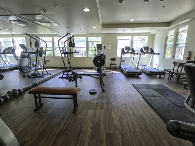 Well equipped fitness center