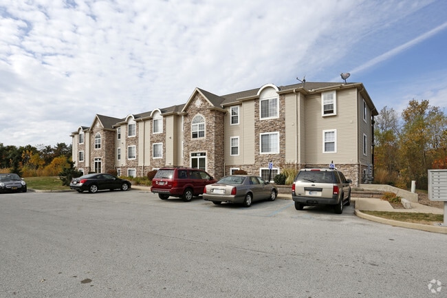 Building and parking area