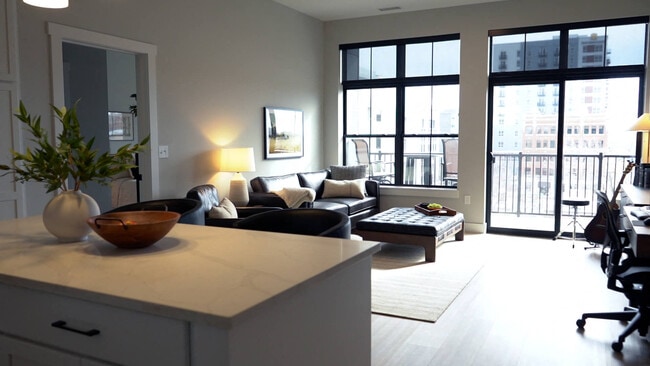 2BD, 2BA- 1042 SF- Living Room
