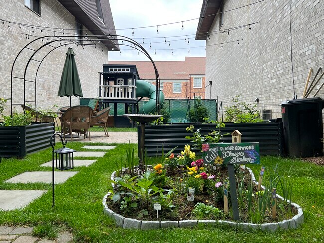 Jardín comunitario y área