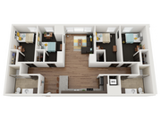 4 Bedroom 2 Bathroom A