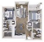 B1 floor plan Ascend Morganton Park