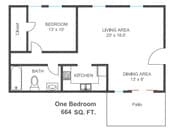 A1 - 1 Bedroom 1 Bath