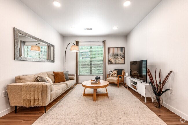 1 habitación, 1 baño - 642 pies cuadrados - Sala de estar - The Finch