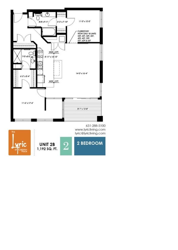 Floor Plan - 2 Bedroom B