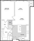 1B.3 floor plan Esplanade at National Harbor