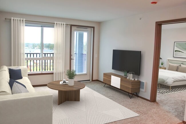 Living Room with Balcony Access - Kendrick Landing Apartments