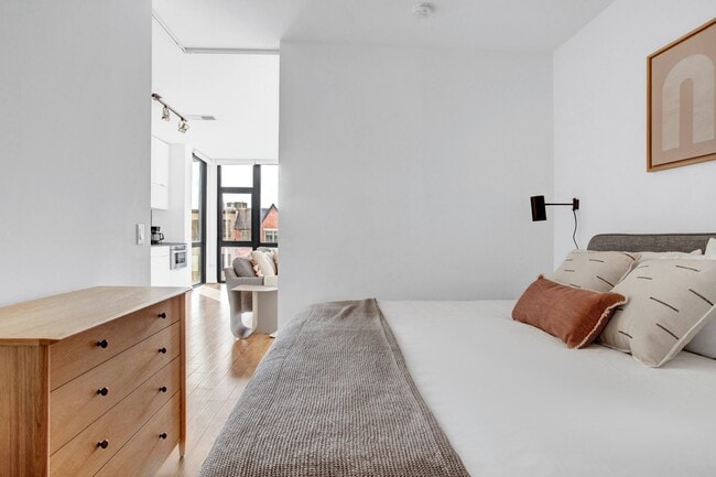 Studio living area (staged) - The Shay