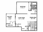 1BR/1BA