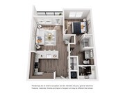 1 dormitorio/1 baño