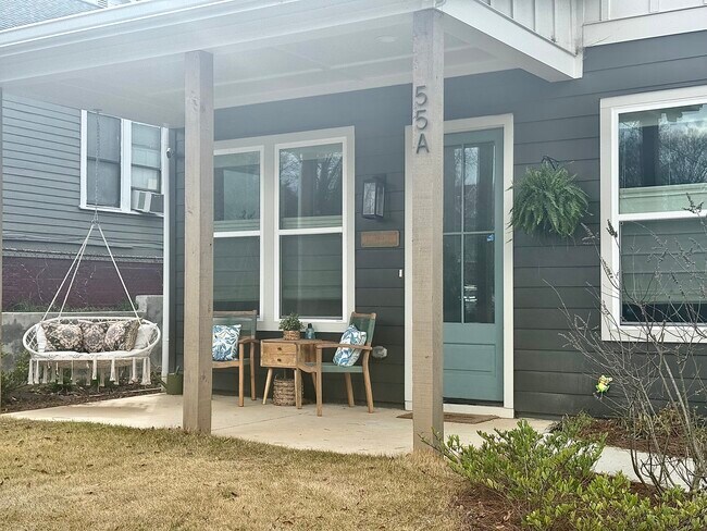 front porch and yard - 55 Weatherby St SE