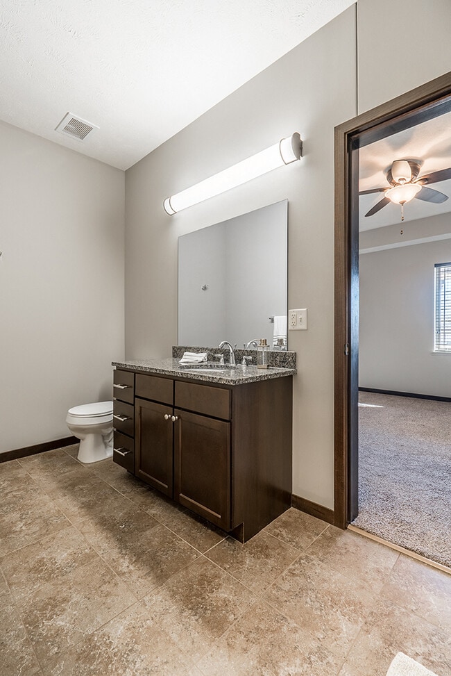 Our bathrooms are bright and airy - perfect for getting ready in the morning.