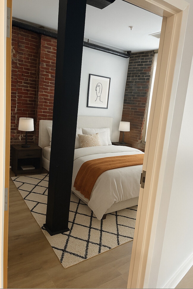 Bedroom - Carriage Wheel Lofts Apartments