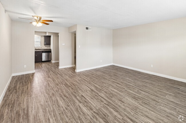 3BR, 2.5BA - 1,350SF - Living, Dining and Kitchen