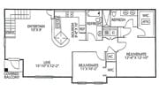 2/2 Floor Plan