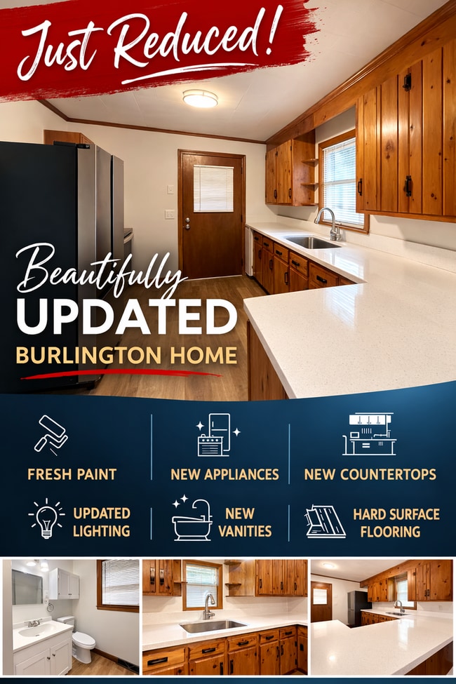 Building Photo - Three bedroom, 1.5 bath house in Burlington