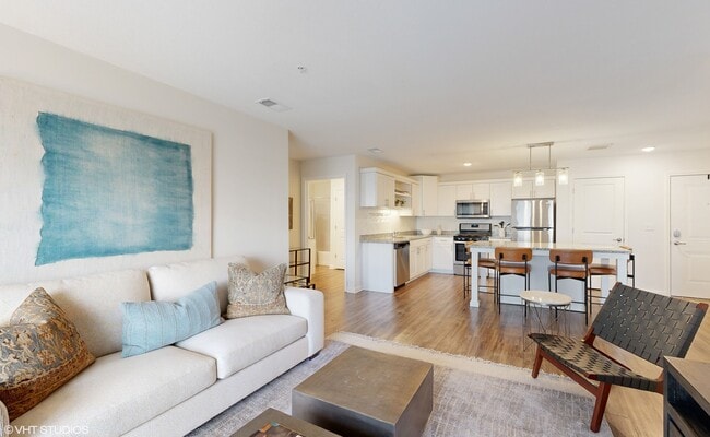 2 BR, 2 BA Deluxe - Living Room - The Arcadian Apartments