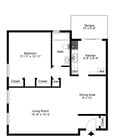 1 Bedroom/ 1 Bathroom