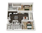 B7 2x2 948 sq ft