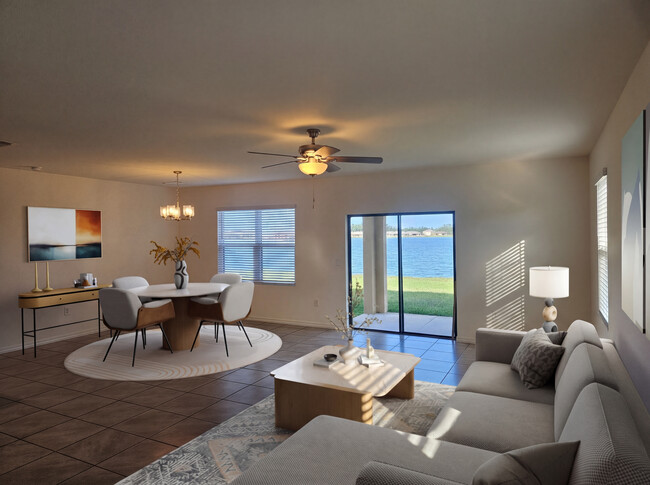 Sala de estar con vista al lago - 3619 Foggy Mist Rd SE
