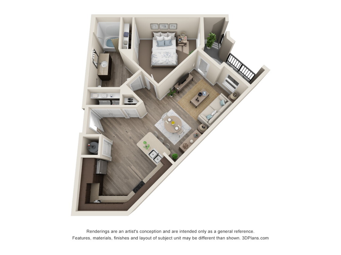 Floor Plan - 1x1-795