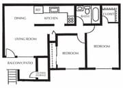 2BR/1BA