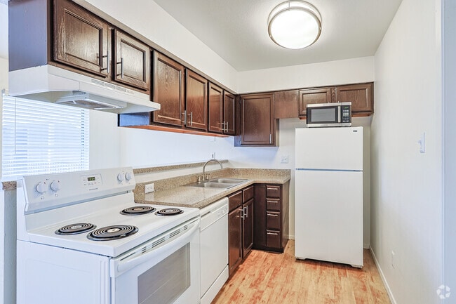 1BR, 1BA - 500SF -A2 - Kitchen - Le Med Apartments