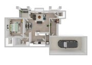 1 Bedroom | 1 Bath | 719 SF | Attached Garage