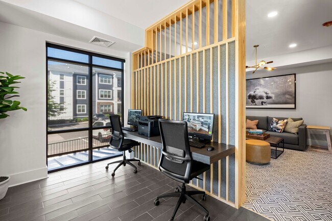 Business Center with PCs and Wireless Printing
