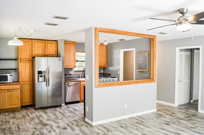 Photo - Check out this huge private fenced back yard at this Timberlane home!