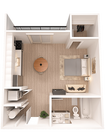 LED #508+ | Studio | 389 Square Feet