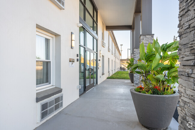 Building 1 - Entrance - Studios on Spring Apartments