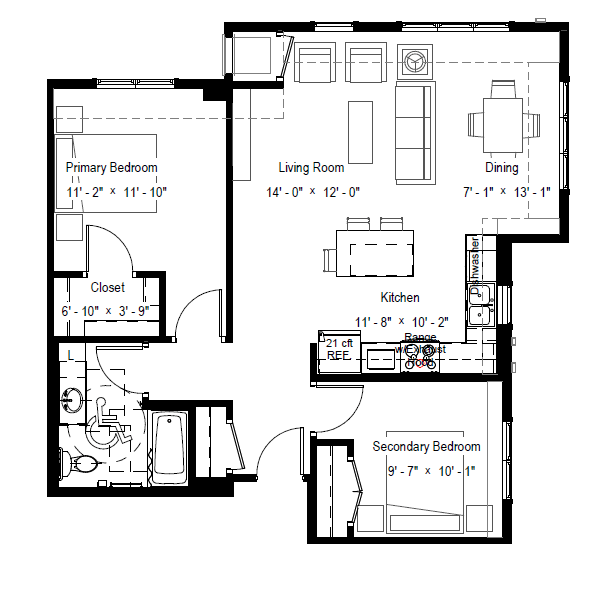 2 Bedroom