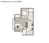 Powerscourt (Reno) floor plan Waterford Place Apartments
