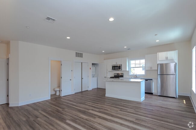 Unit 16- 2BR,1.5BA, 1180SF - Living Room/Kitchen