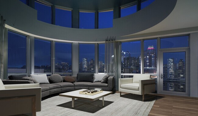Loft-style homes with amazing city views