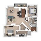 2 BD / 2 BA – 1,233 SF
