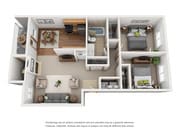 2X1 Bottom Level Floor Plan