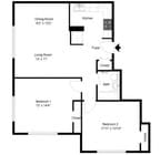 2BR/1BA
