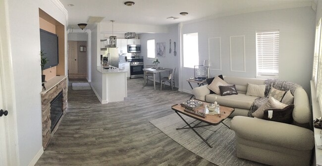 Living room, kitchen and hallway - 23 E 6th St