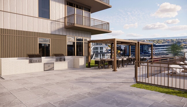 Outdoor Deck with Grills