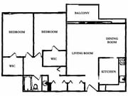 Two Bed, One Bath