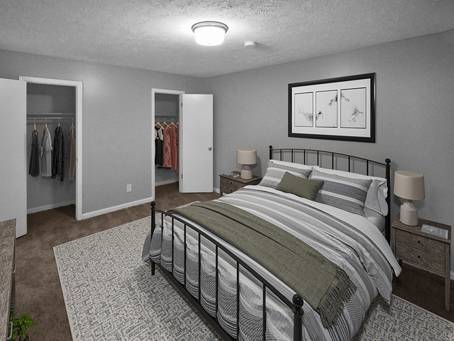 Bedroom with Two Closets