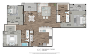3 HABITACIONES / 2 BAÑOS
