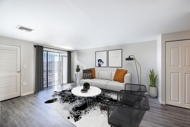 Living Room Area - Broadway250 Apartments