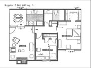 2BR/1BA