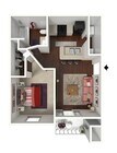Elm | 1 Bed 1 Bath | 654 sq ft | Apartments Near Conyers | Lake St James