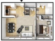 1BR/1BA