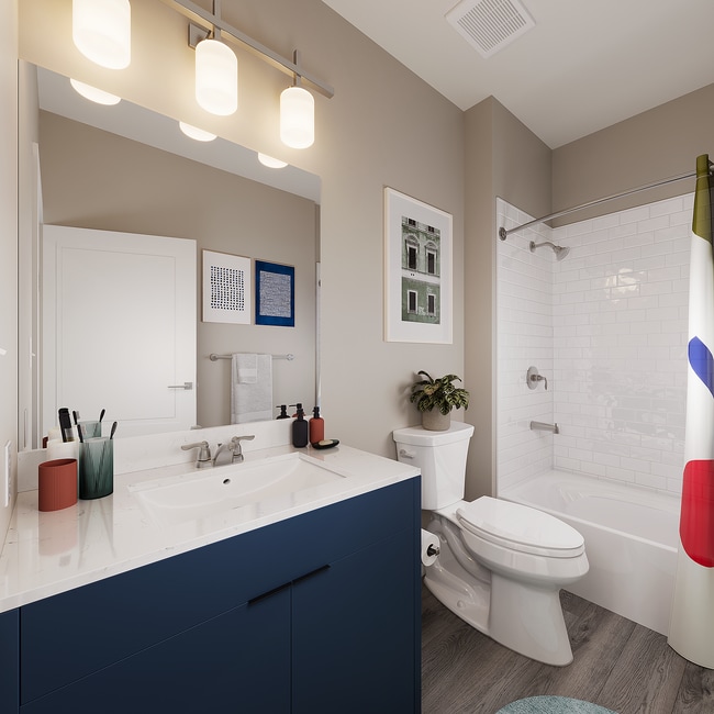 Apartment Bathroom - The Standard at Four Corners